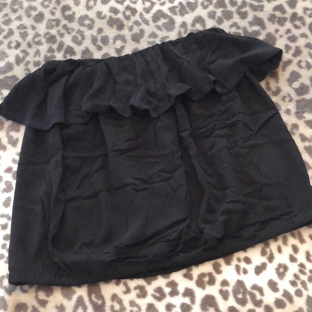 NWOT Express Ruffle Tube Top in Black Size Small